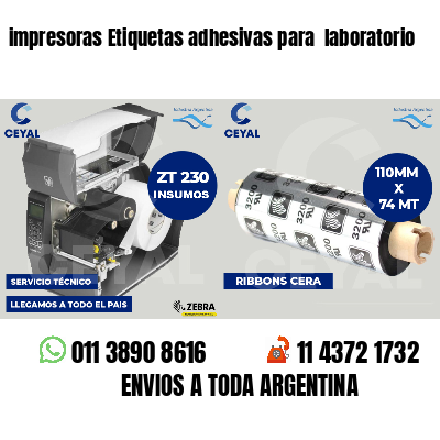 impresoras Etiquetas adhesivas para laboratorio