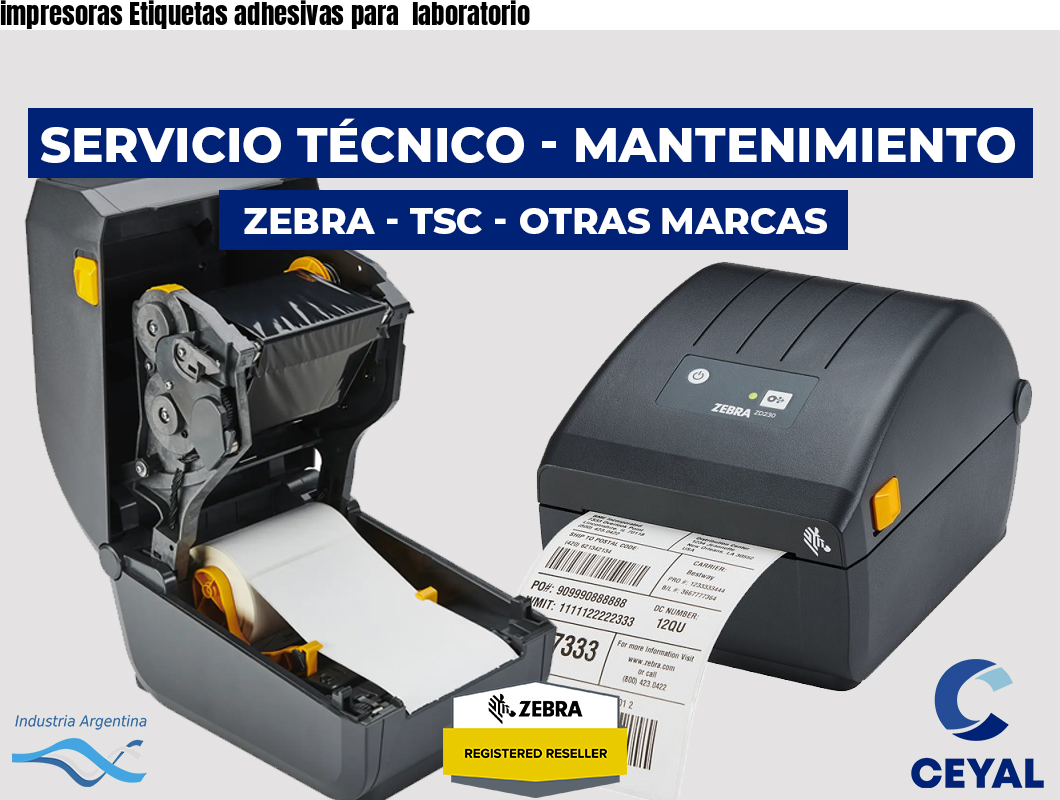 impresoras Etiquetas adhesivas para laboratorio