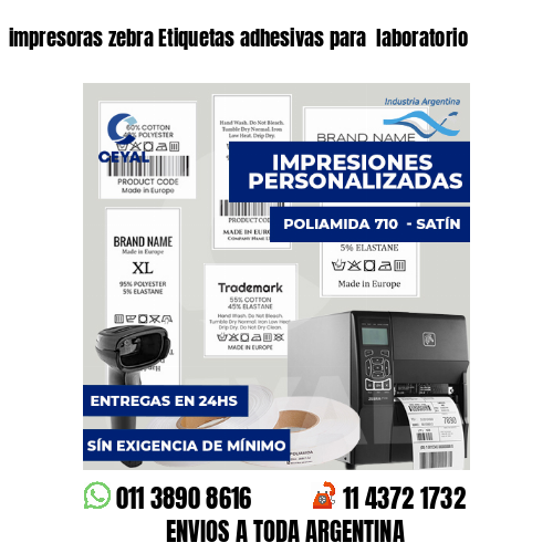 impresoras zebra Etiquetas adhesivas para  laboratorio