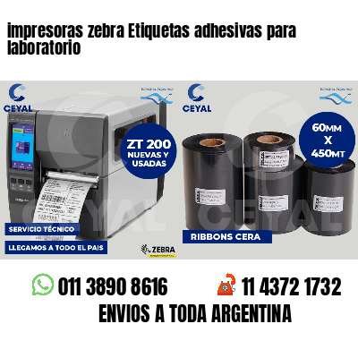 impresoras zebra Etiquetas adhesivas para laboratorio