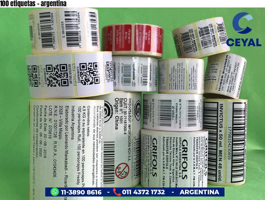 100 etiquetas - argentina