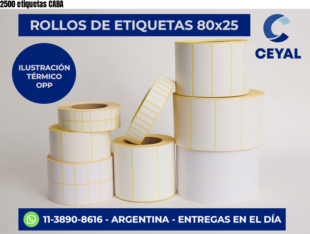 2500 etiquetas CABA