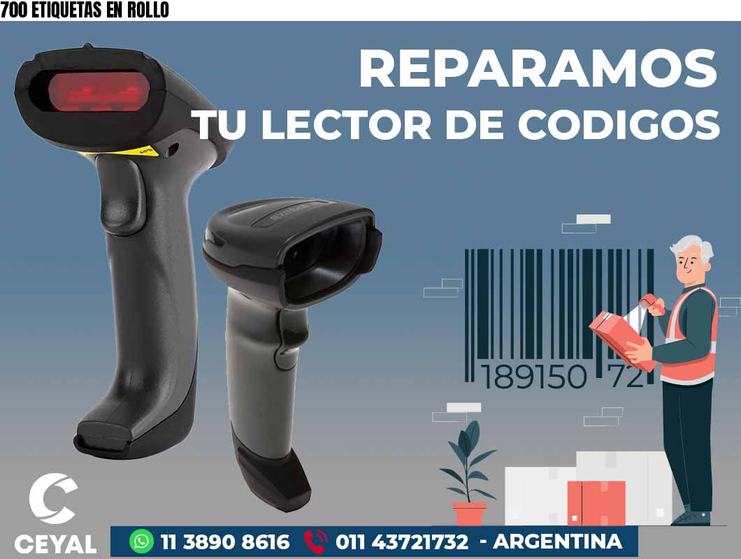 700 ETIQUETAS EN ROLLO