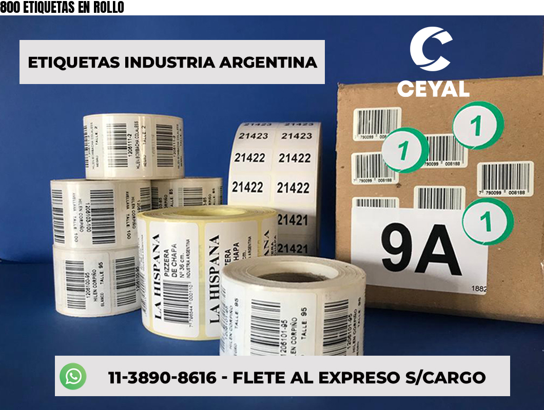 800 ETIQUETAS EN ROLLO