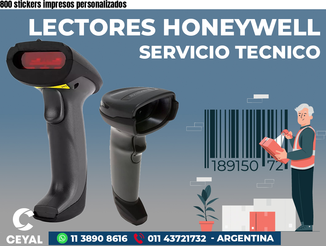 800 stickers impresos personalizados