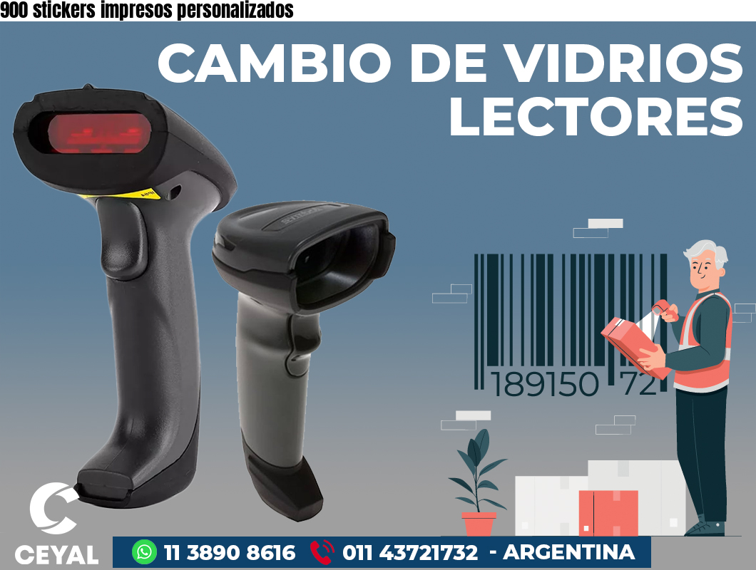 900 stickers impresos personalizados