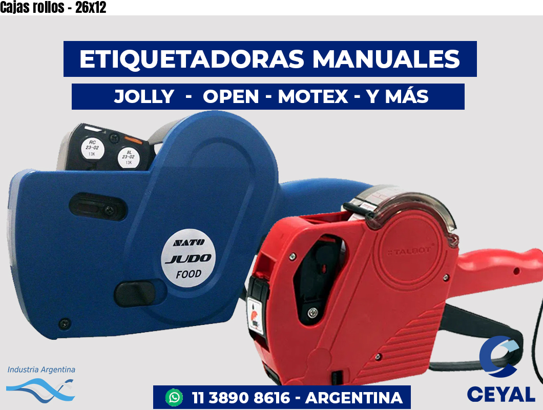 Cajas rollos - 26x12