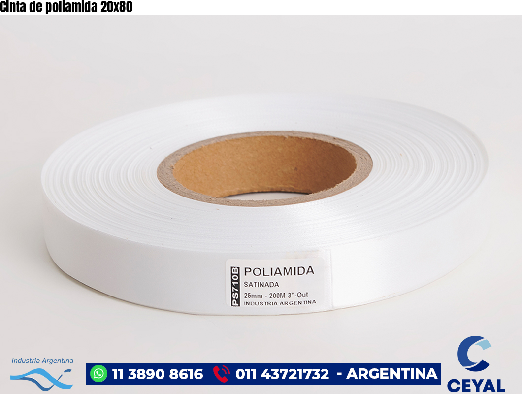 Cinta de poliamida 20×80
