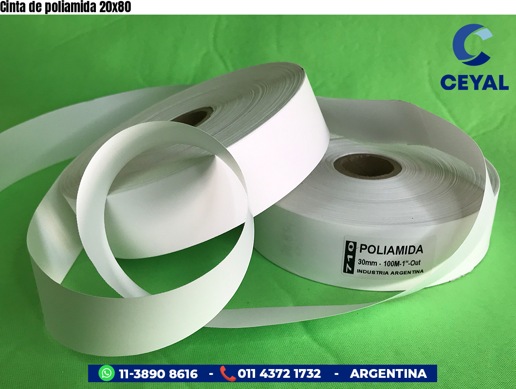 Cinta de poliamida 20x80