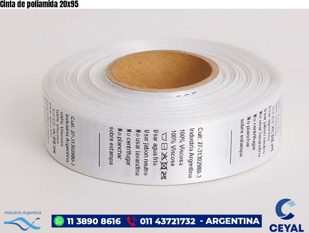 Cinta de poliamida 20×95