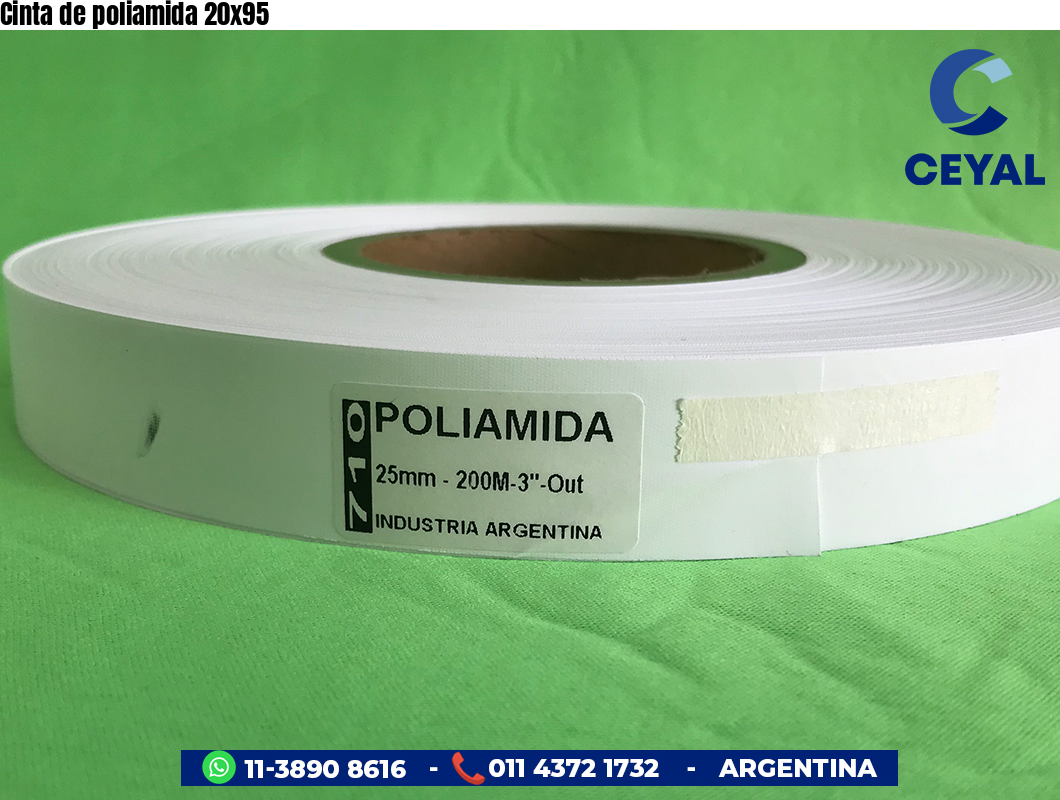 Cinta de poliamida 20x95