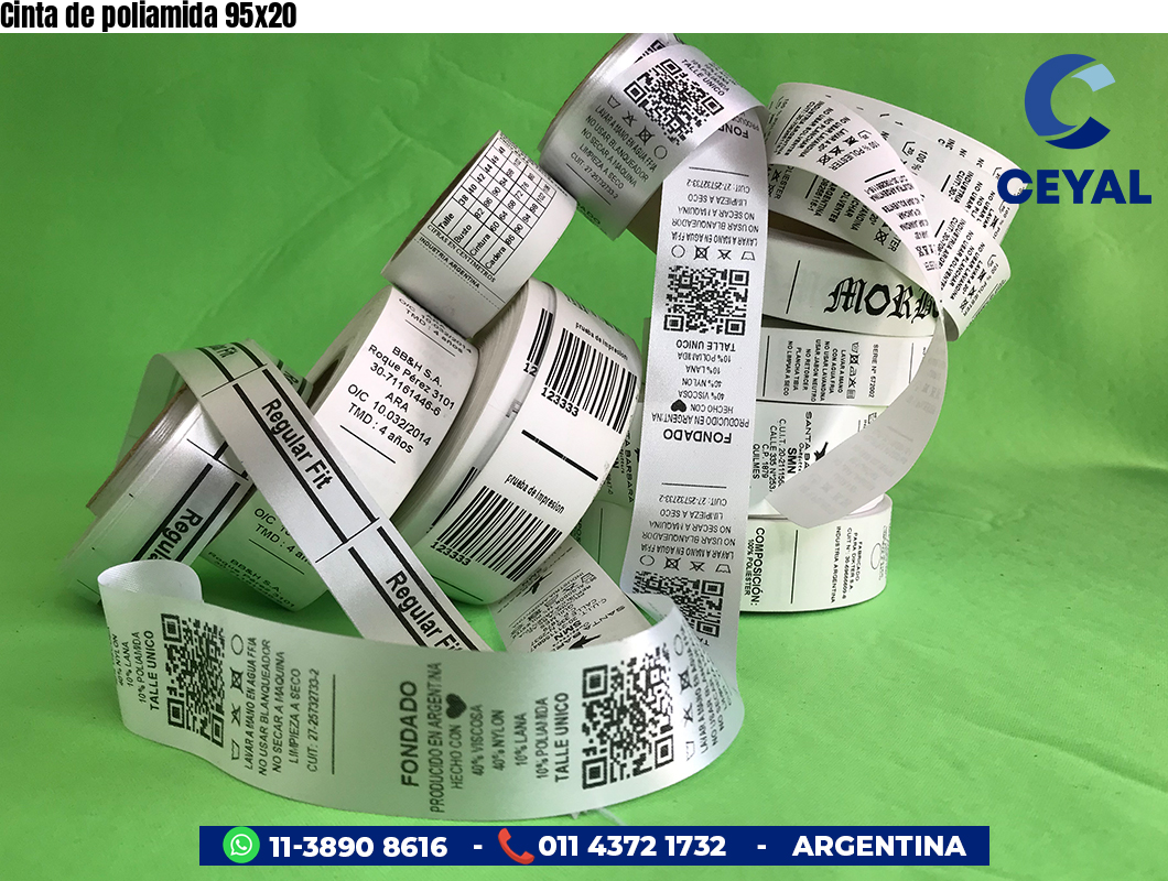 Cinta de poliamida 95×20