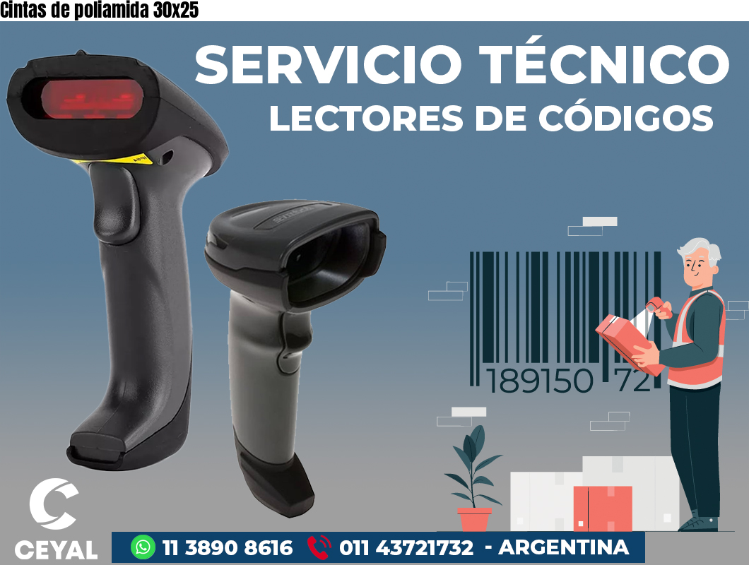 Cintas de poliamida 30x25