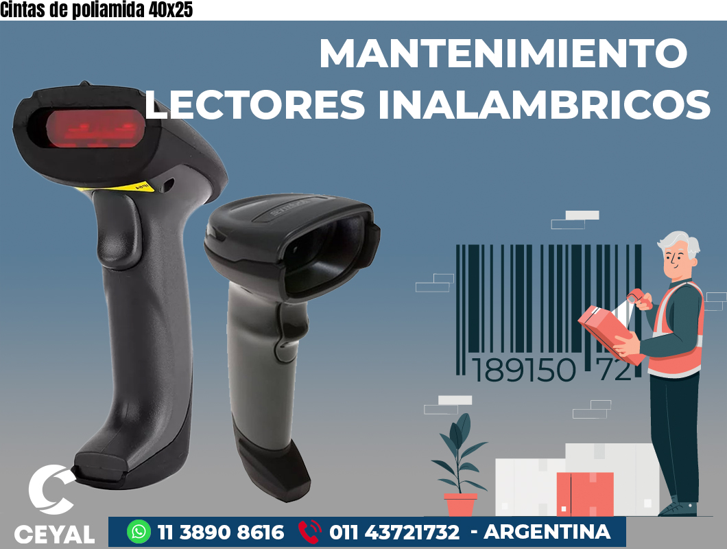 Cintas de poliamida 40x25