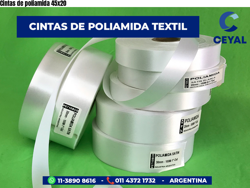 Cintas de poliamida 45×20