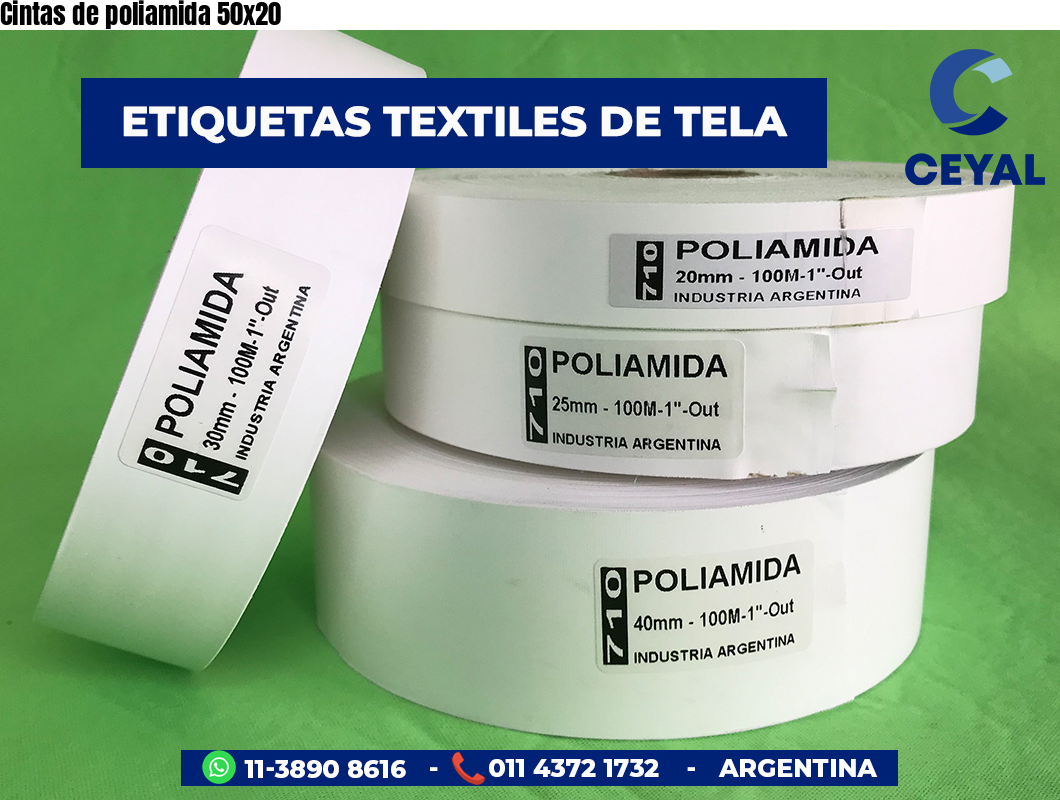 Cintas de poliamida 50×20