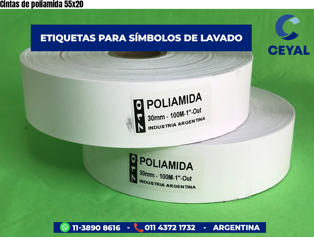 Cintas de poliamida 55×20