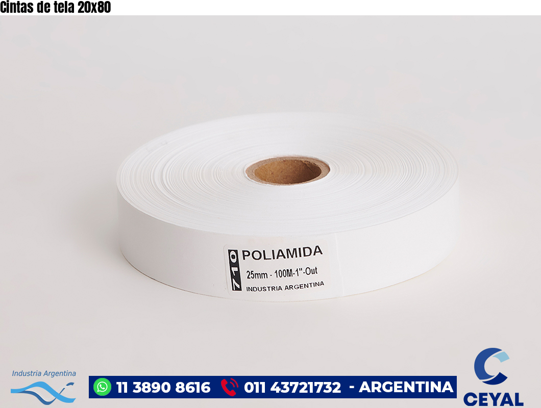 Cintas de tela 20×80