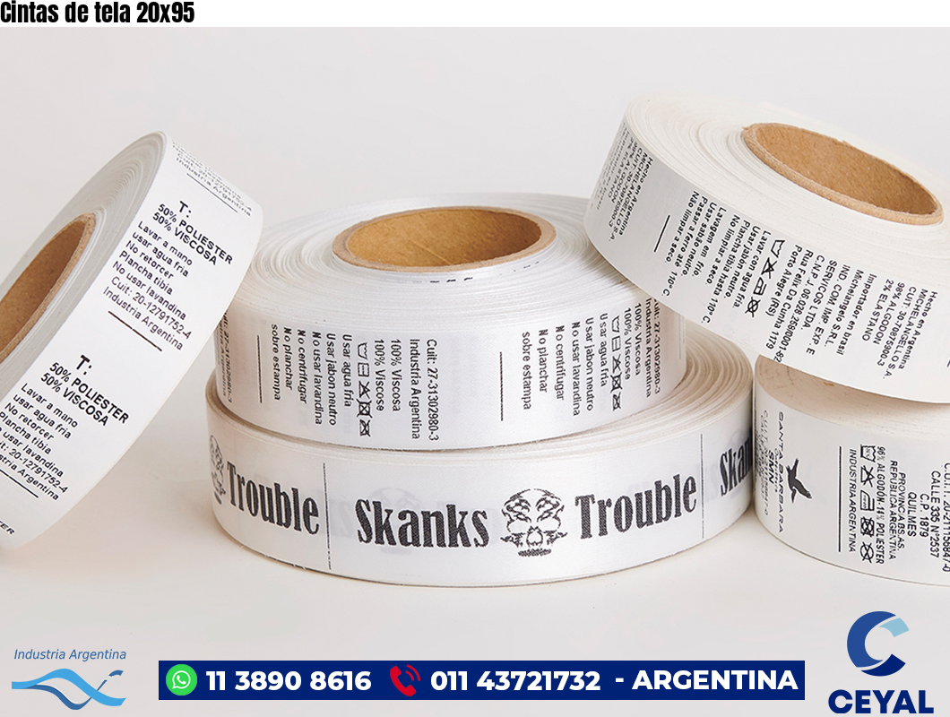 Cintas de tela 20×95