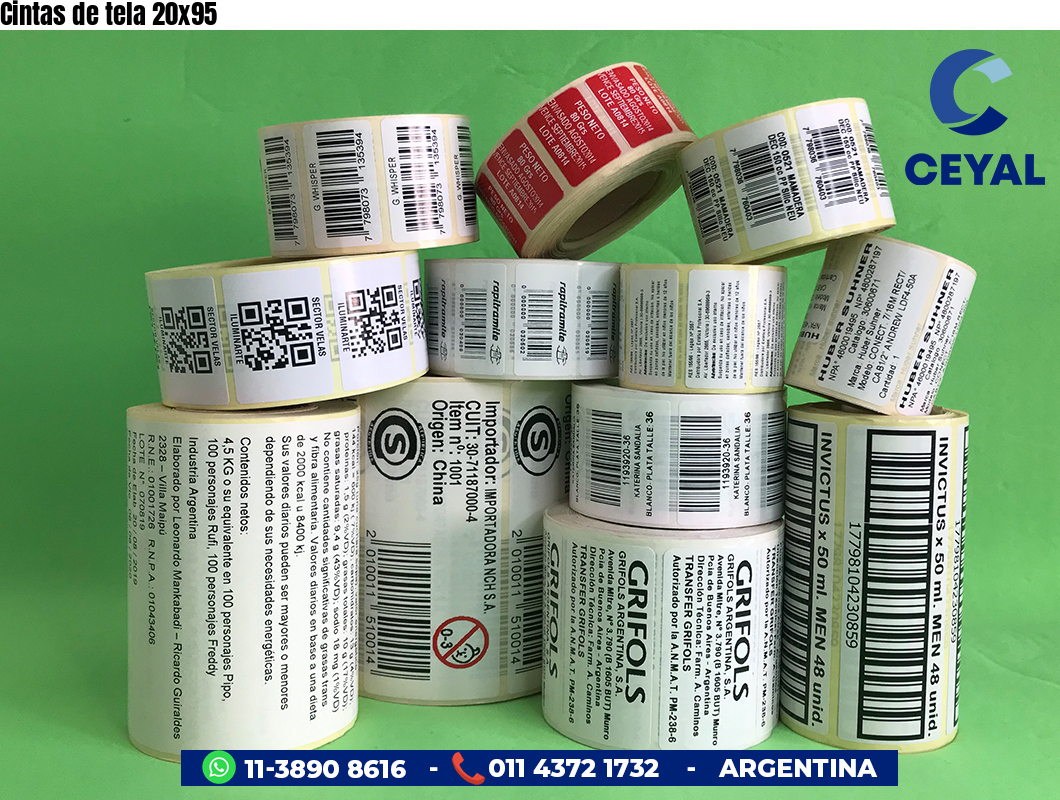 Cintas de tela 20x95