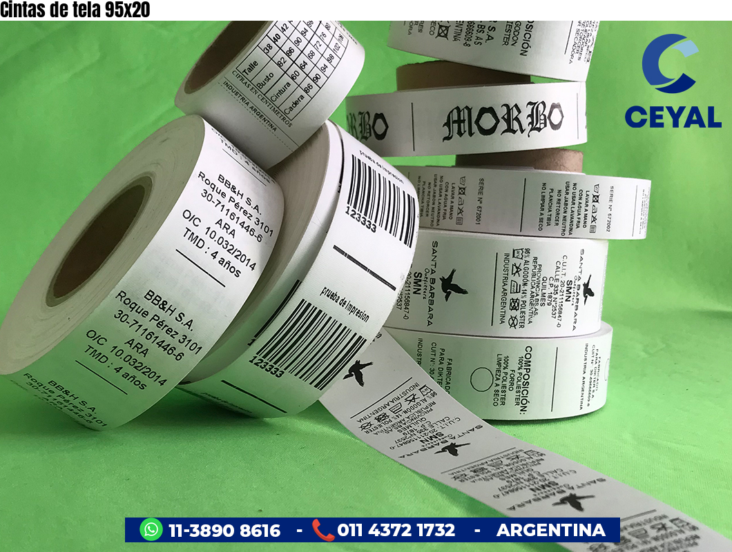 Cintas de tela 95×20