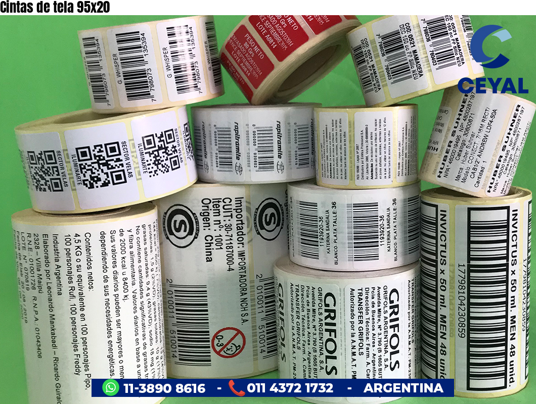 Cintas de tela 95x20