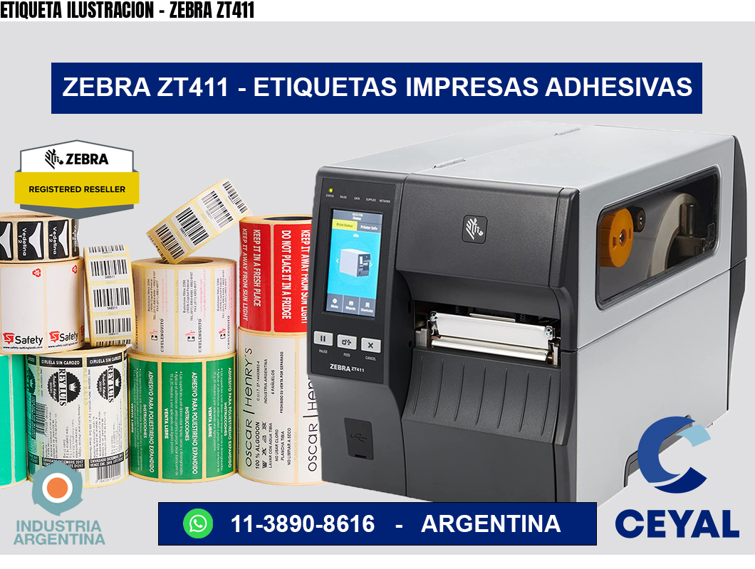 ETIQUETA ILUSTRACION – ZEBRA ZT411