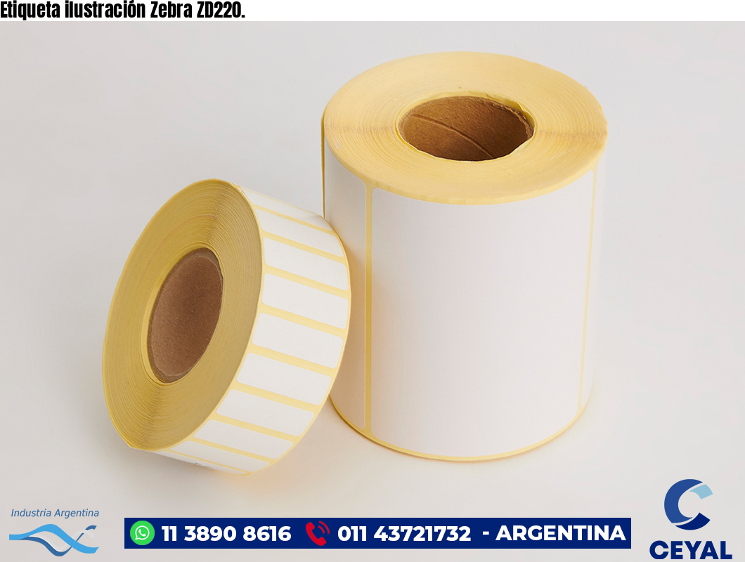 Etiqueta ilustración Zebra ZD220.