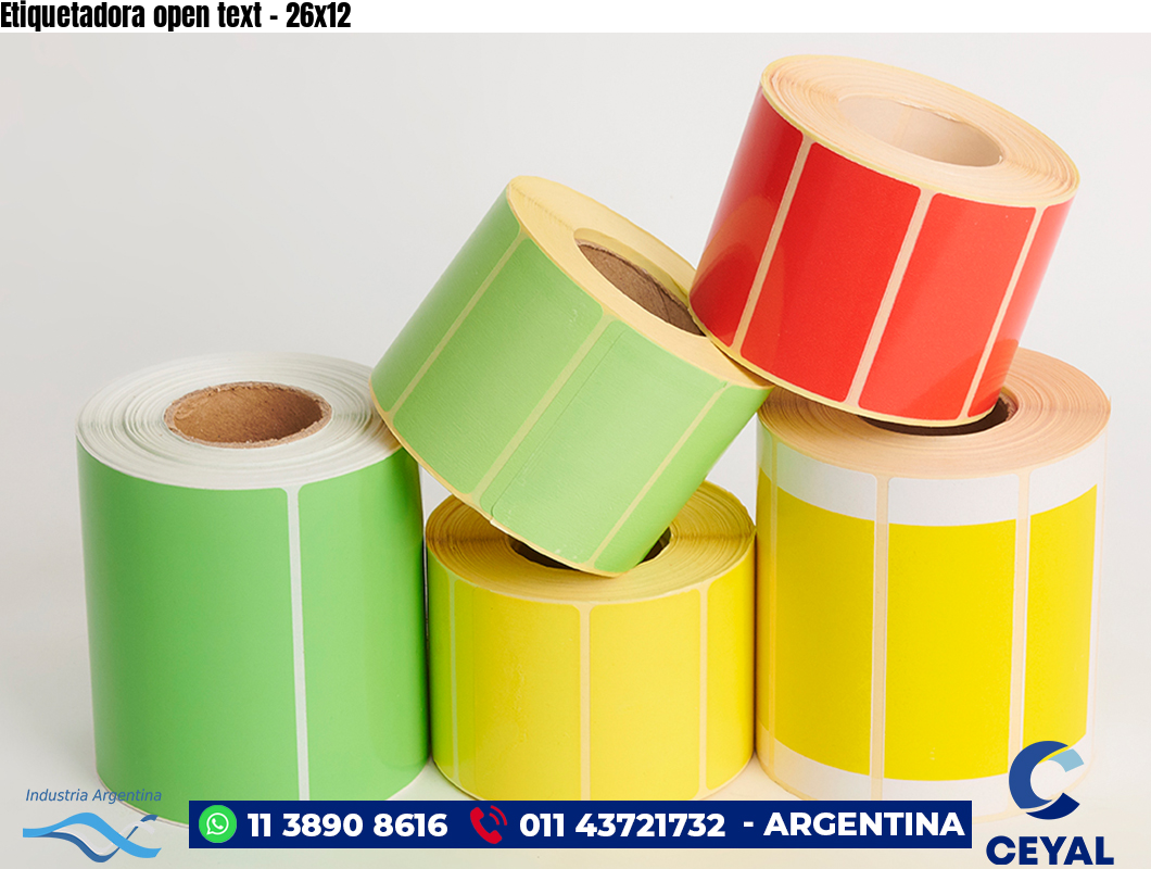 Etiquetadora open text - 26x12
