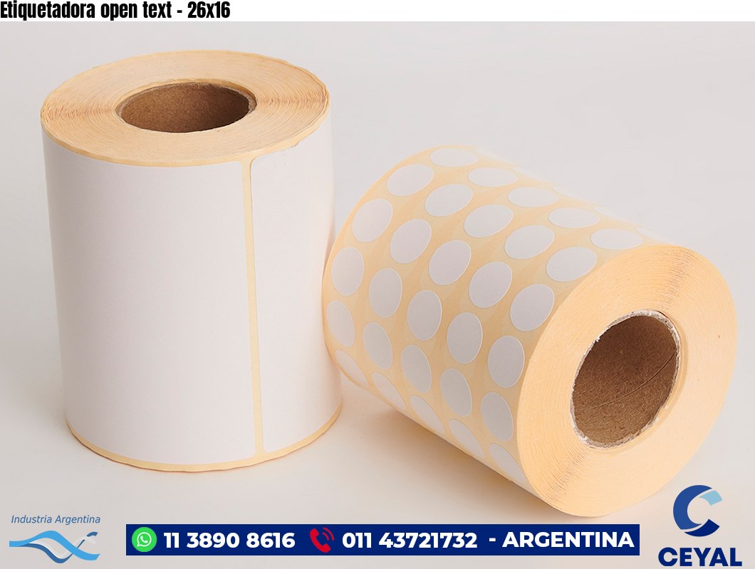 Etiquetadora open text - 26x16