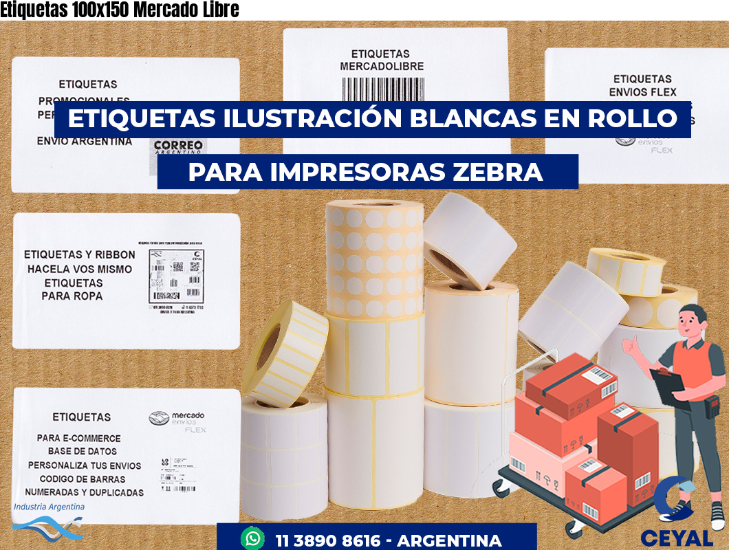 Etiquetas 100x150 Mercado Libre