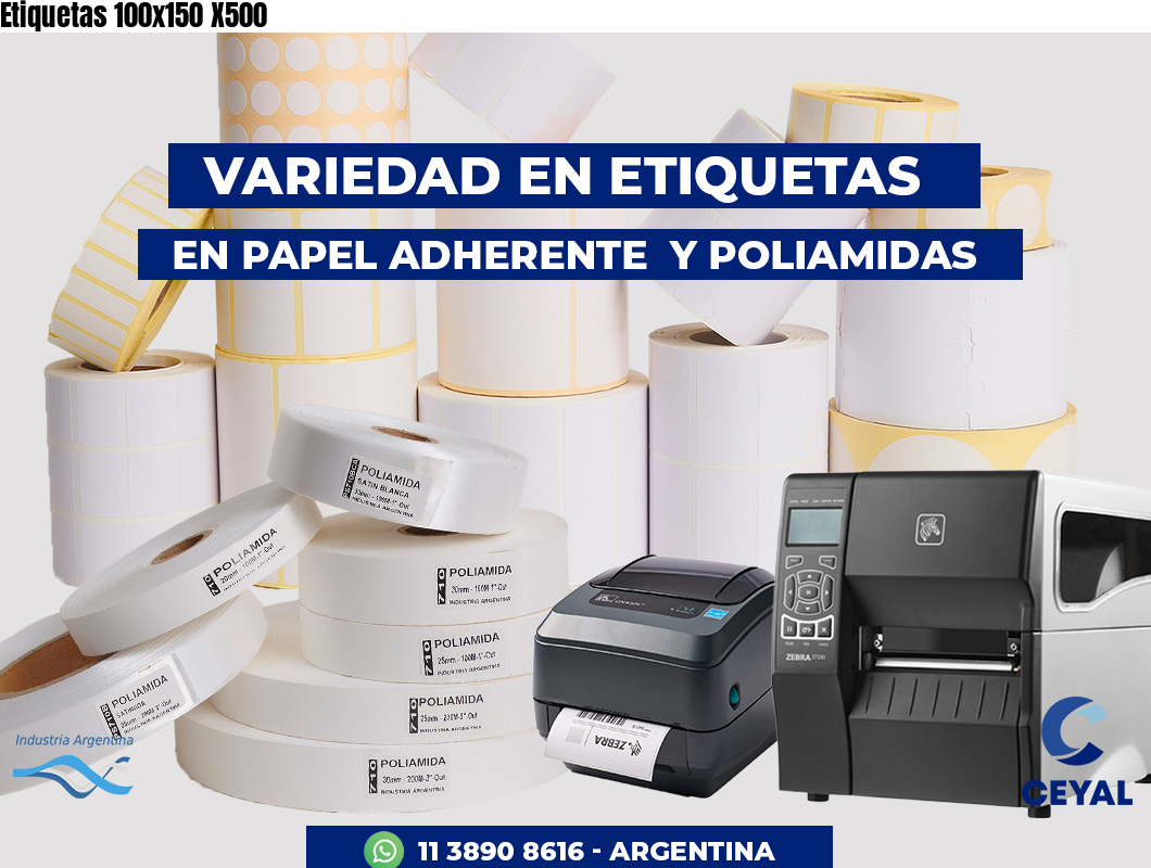 Etiquetas 100x150 X500