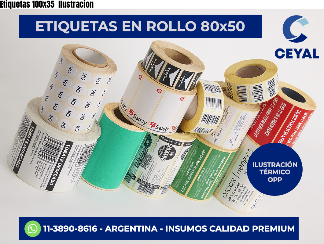 Etiquetas 100×35  Ilustracion