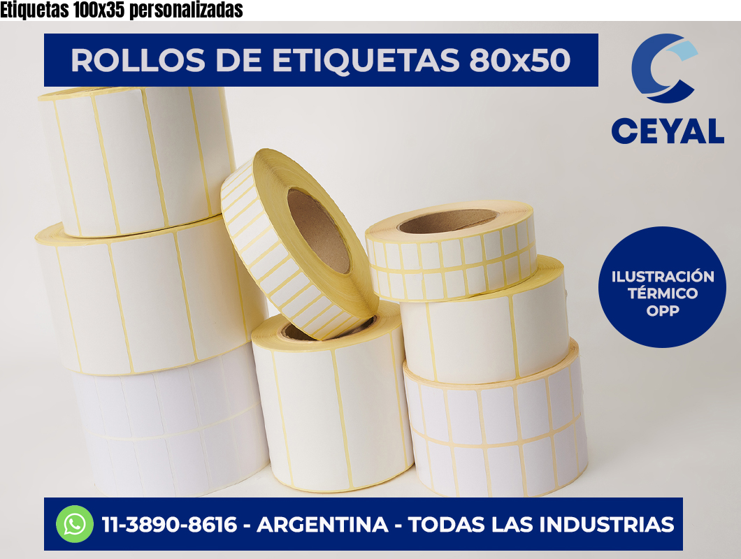 Etiquetas 100×35 personalizadas
