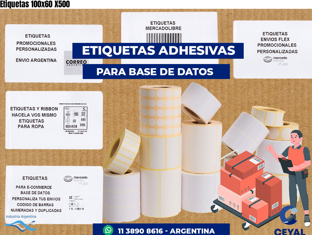 Etiquetas 100x60 X500