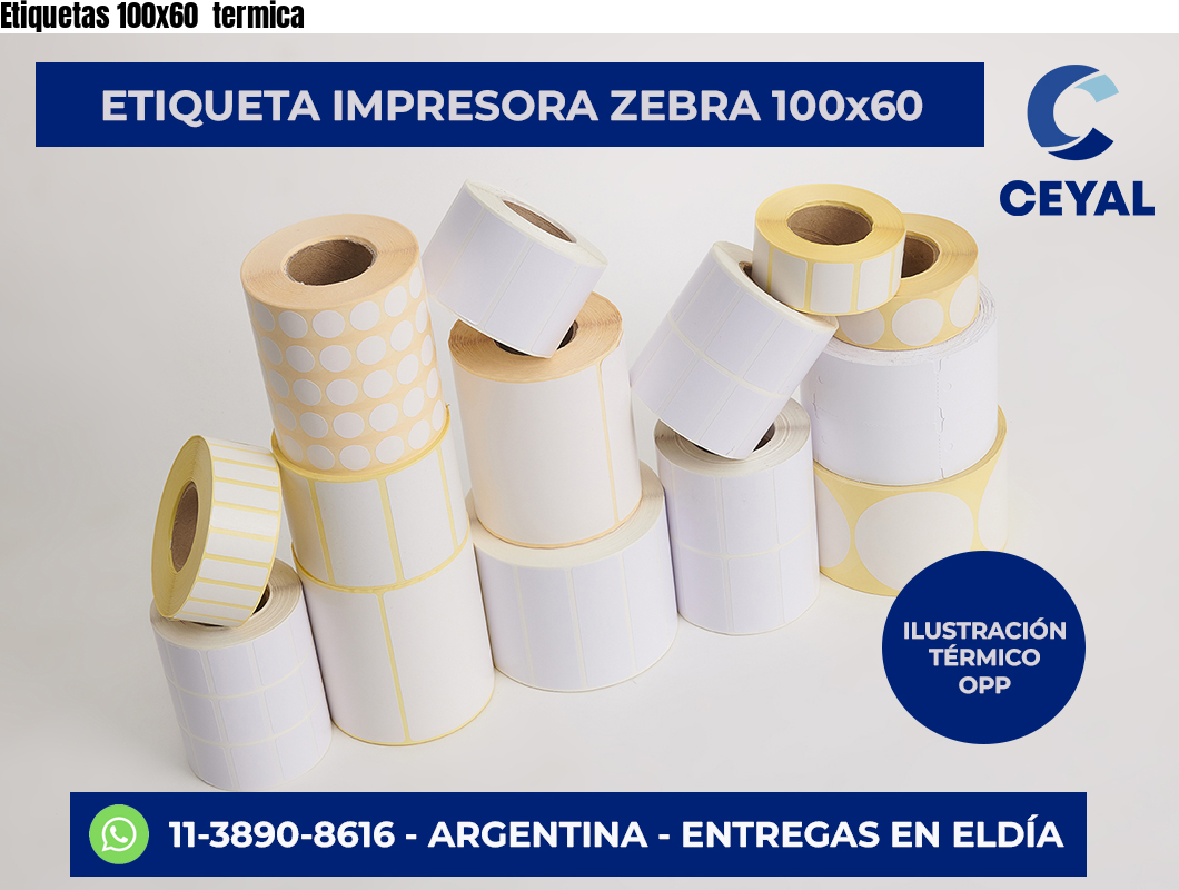 Etiquetas 100×60  termica