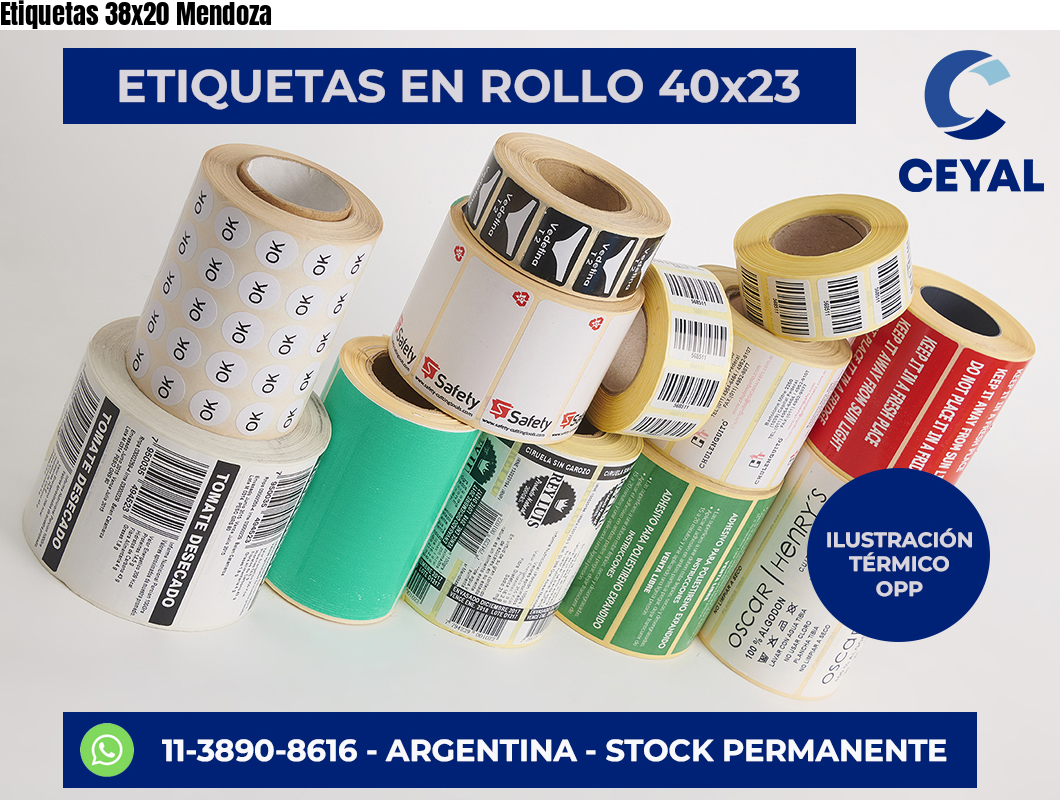 Etiquetas 38×20 Mendoza