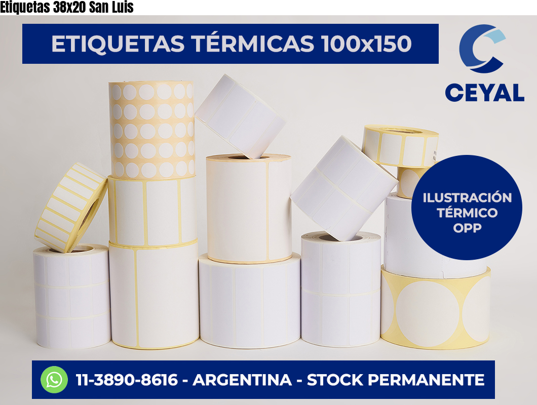 Etiquetas 38x20 San Luis
