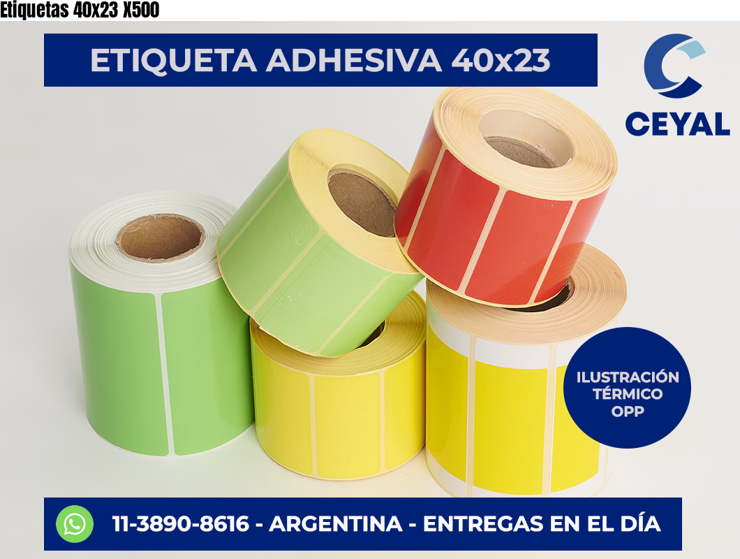 Etiquetas 40×23 X500