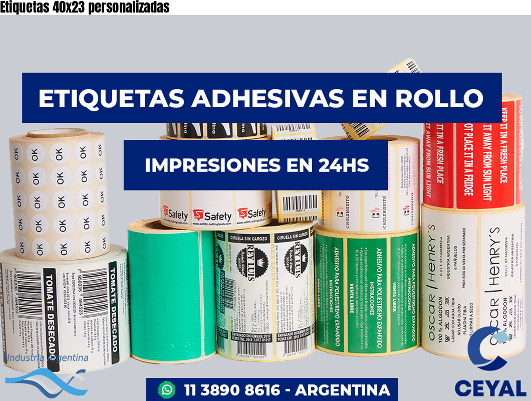 Etiquetas 40x23 personalizadas