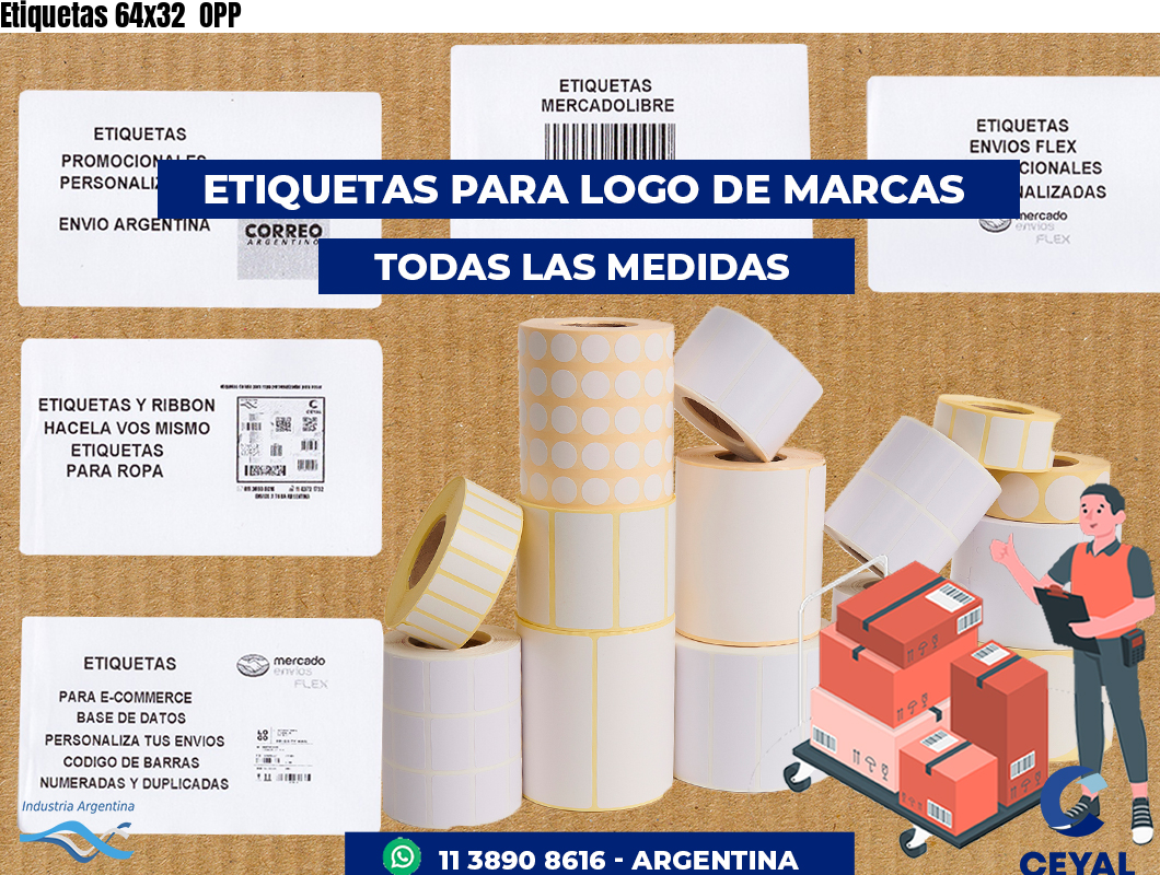 Etiquetas 64x32  OPP
