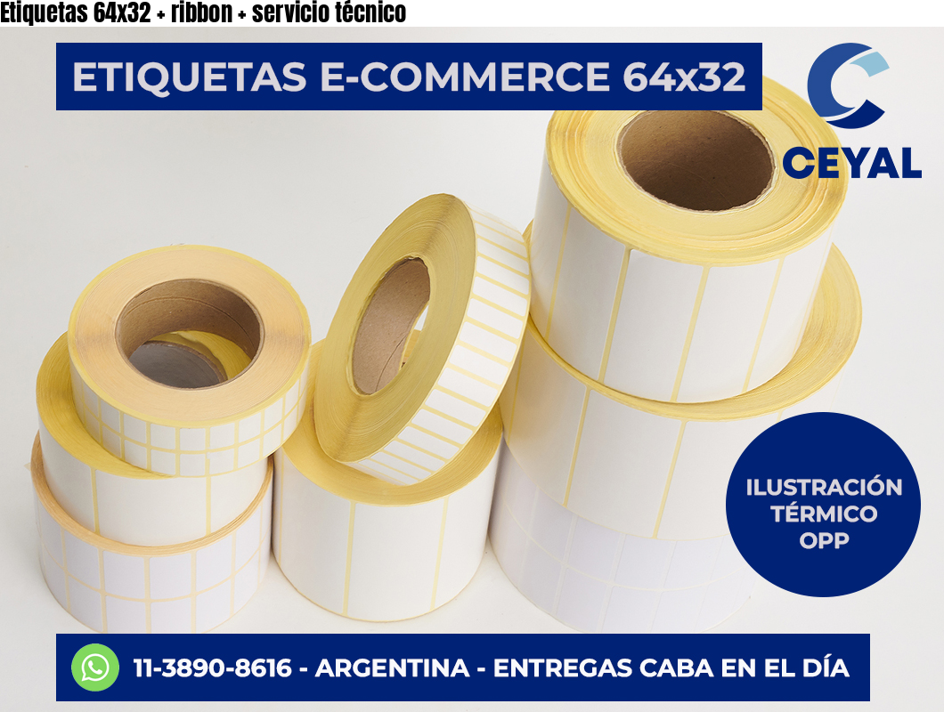 Etiquetas 64×32   ribbon   servicio técnico