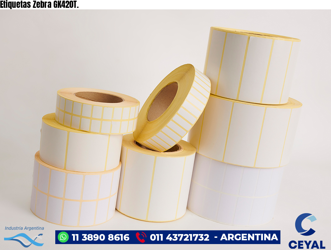 Etiquetas Zebra GK420T.