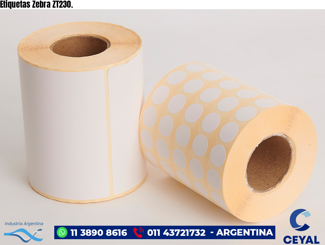 Etiquetas Zebra ZT230.