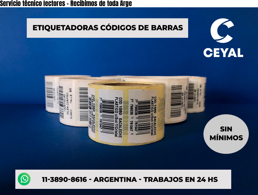 Servicio técnico lectores - Recibimos de toda Arge