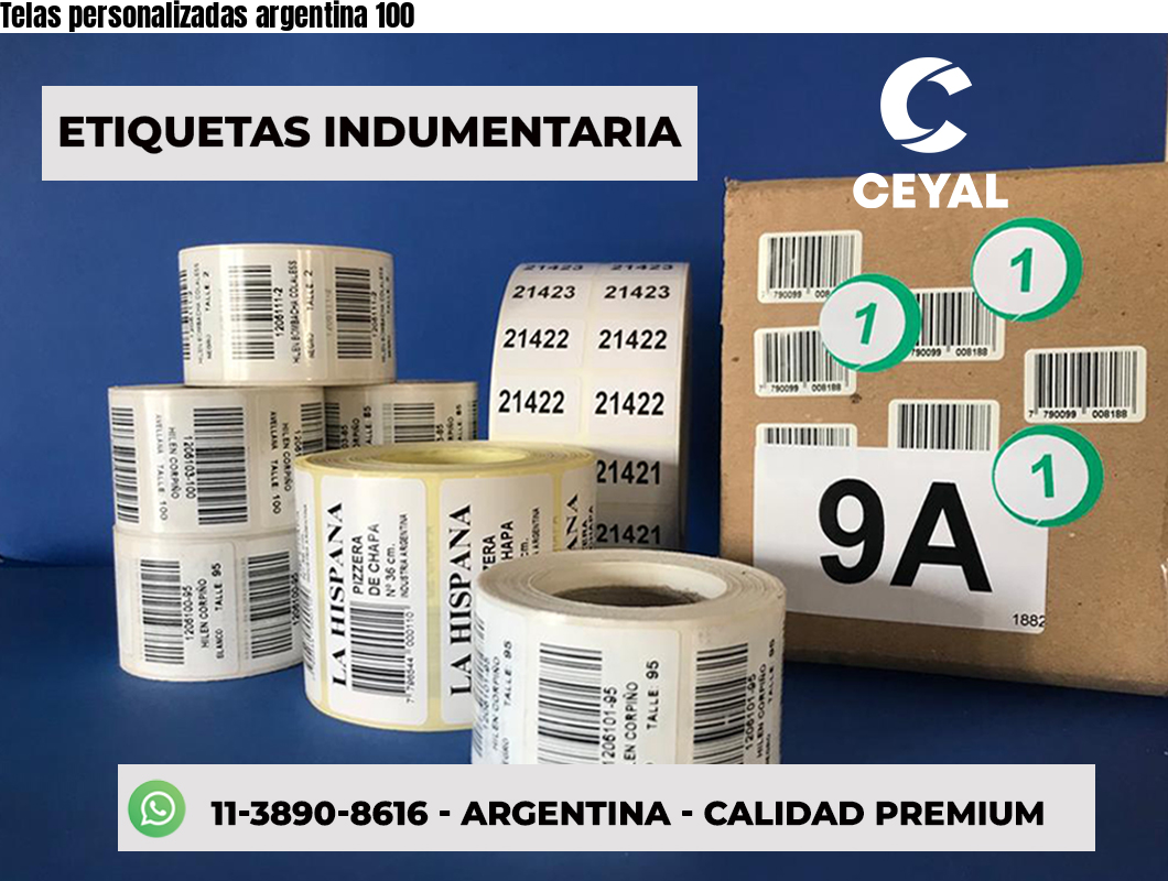 Telas personalizadas argentina 100