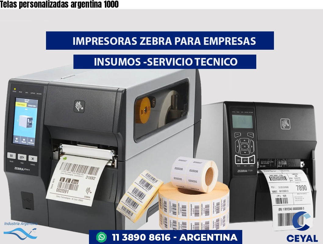 Telas personalizadas argentina 1000