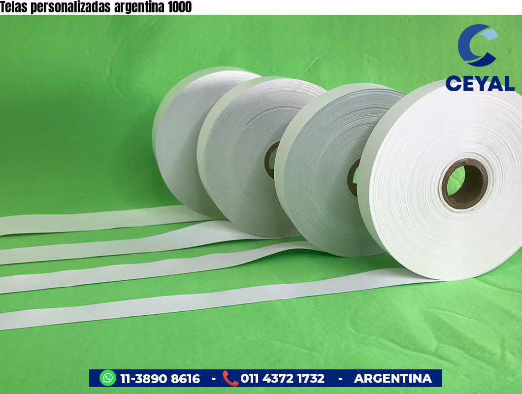 Telas personalizadas argentina 1000