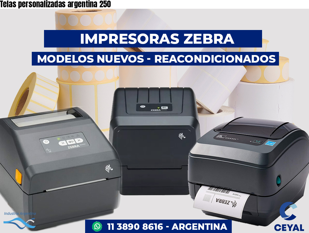 Telas personalizadas argentina 250
