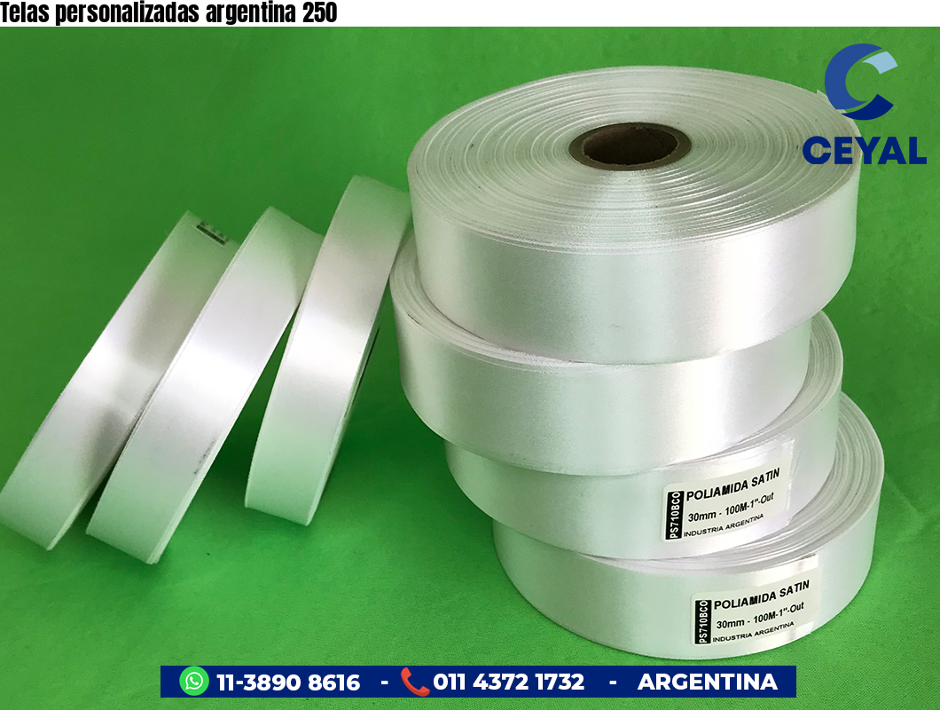 Telas personalizadas argentina 250